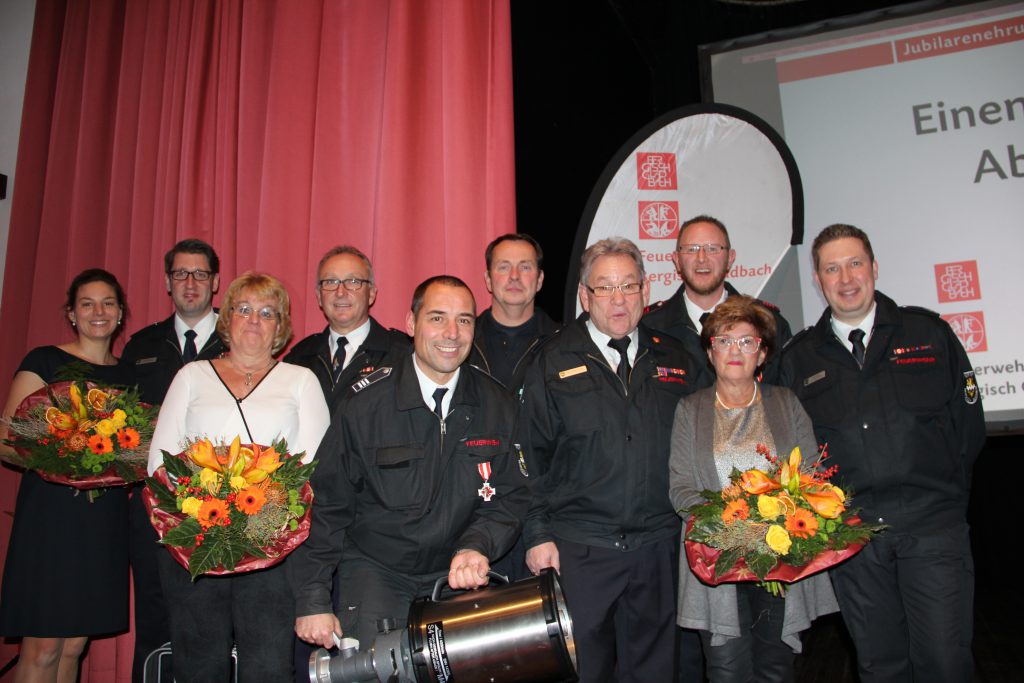 Jubilarenehrung 2016 der Feuerwehr Bergisch Gladbach im Pfarrsaal in Heidkamp