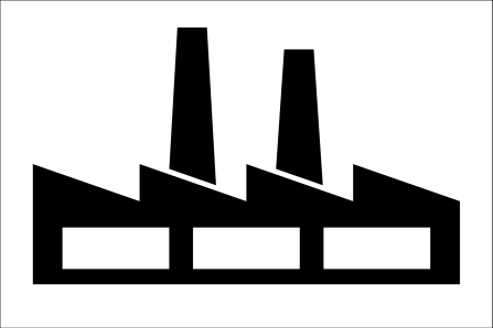 Piktogramm einer Fabrik