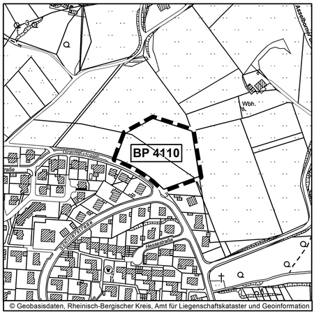 Übersichtsplan zum Bebauungsplan Nr. 5345 - Mobilhof am Technologiepark -