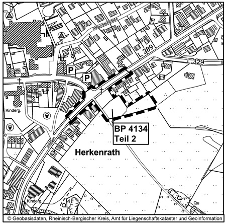 Übersichtsplan zum BP Nr. 4134 – Auf dem Langen Feld – Teil 2