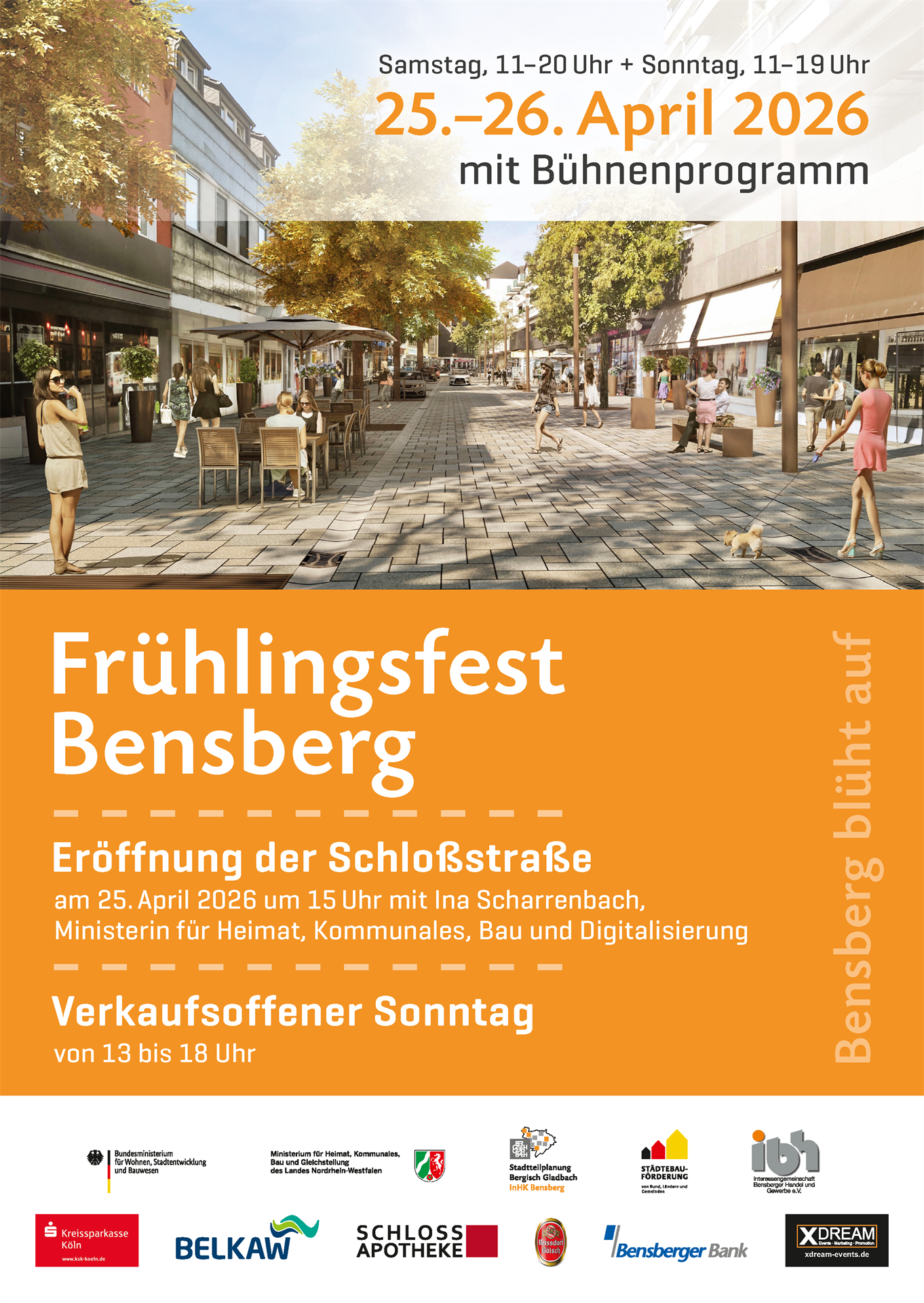 25. April 2026: Offizielle Eröffnung der neugestalteten Schloßstraße