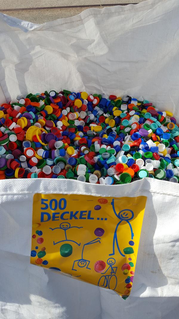 Deckel sammeln gegen Polio