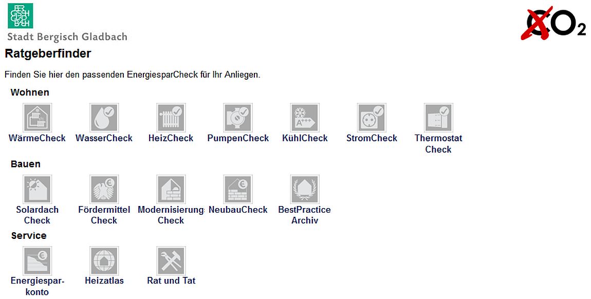 Ratgeberfinder Energiesparcheck