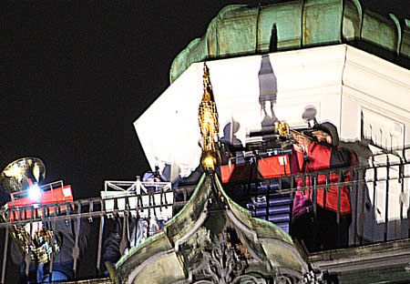 Weihnachtliche Melodien mit Rathausmusikanten und Turmbläsern 2015