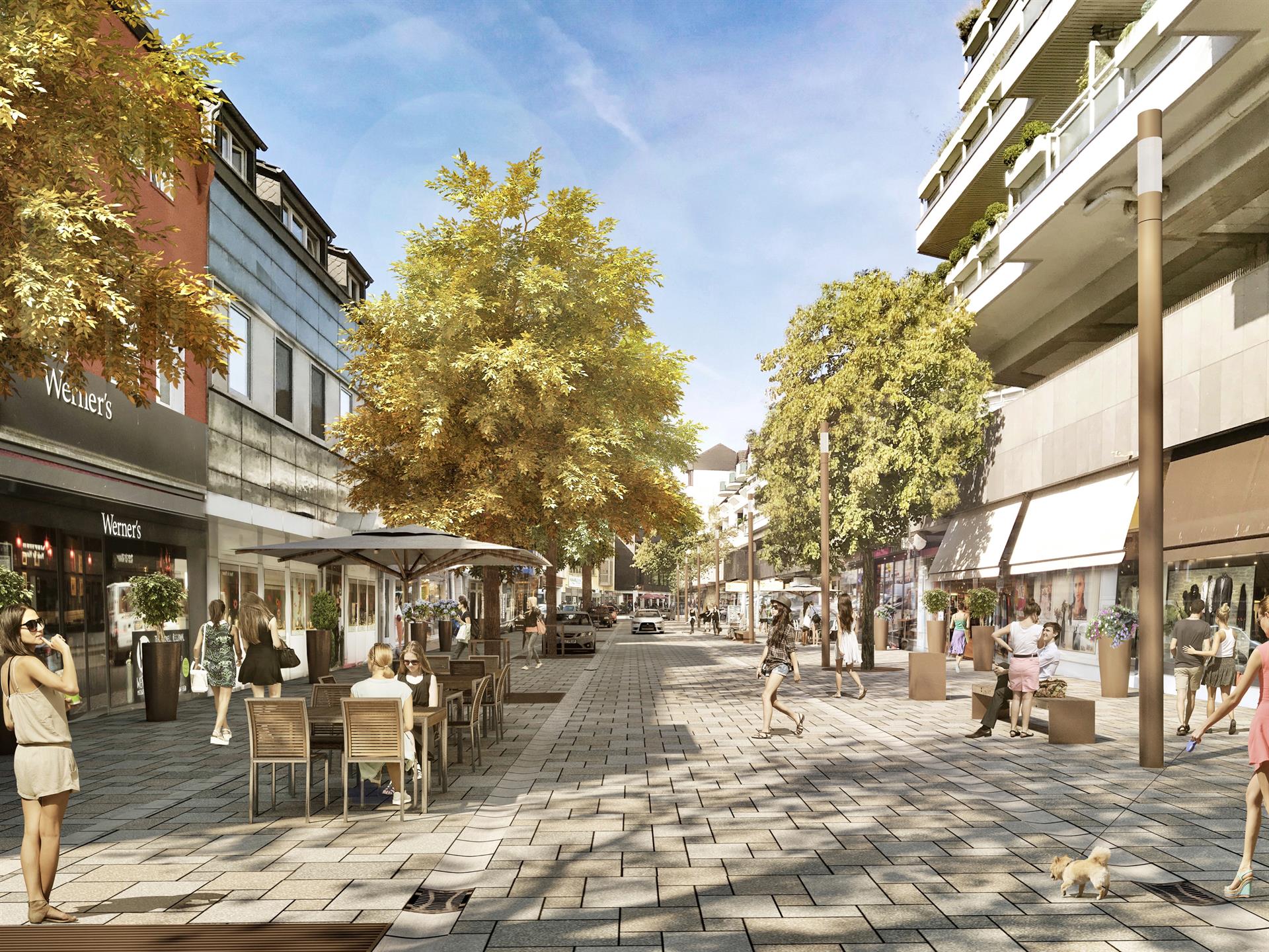 Startschuss für den Umbau der Schloßstraße - Symbolische Baustelleneröffnung in der Schloßstraße am 15. März 2023