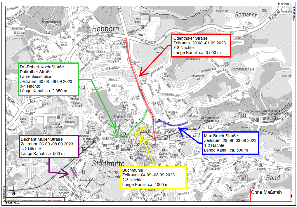 Abwasserwerk führt Kanaluntersuchungen während der Nacht durch – Lärmbelästigung möglich