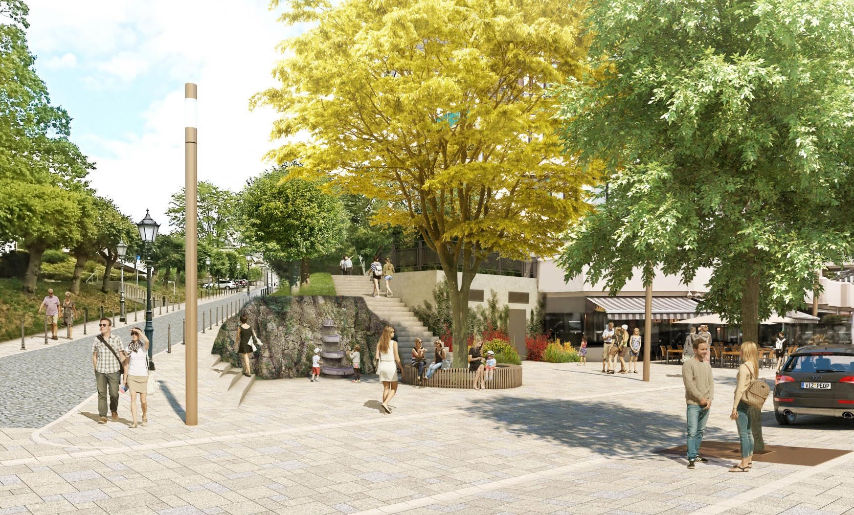 Emilienbrunnen wird bereits vorzeitig wiederaufgebaut