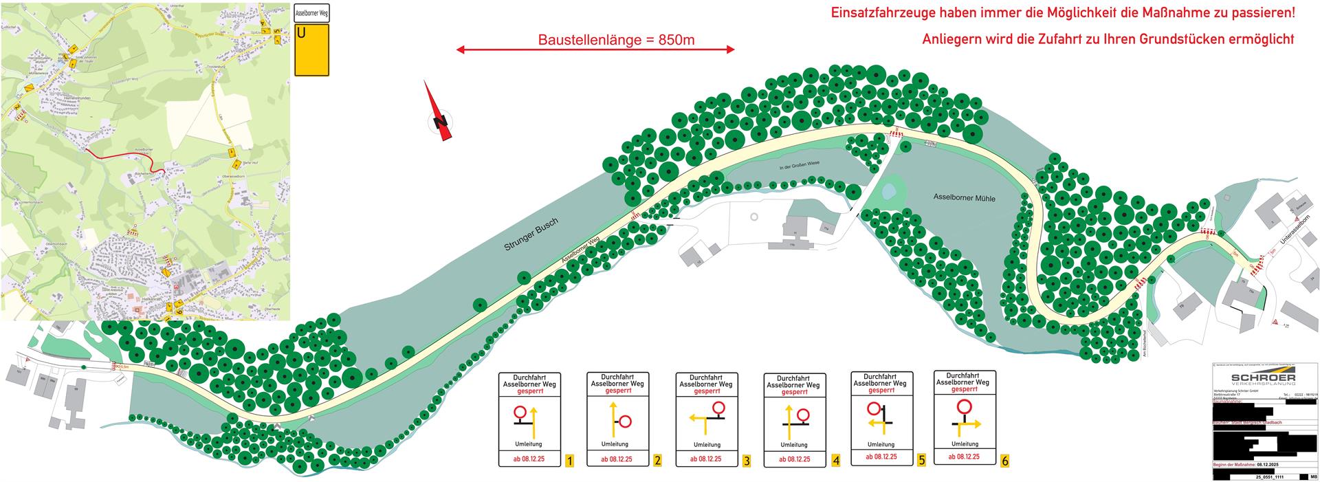 Teilsanierung des Asselborner Wegs startet am 8. Dezember