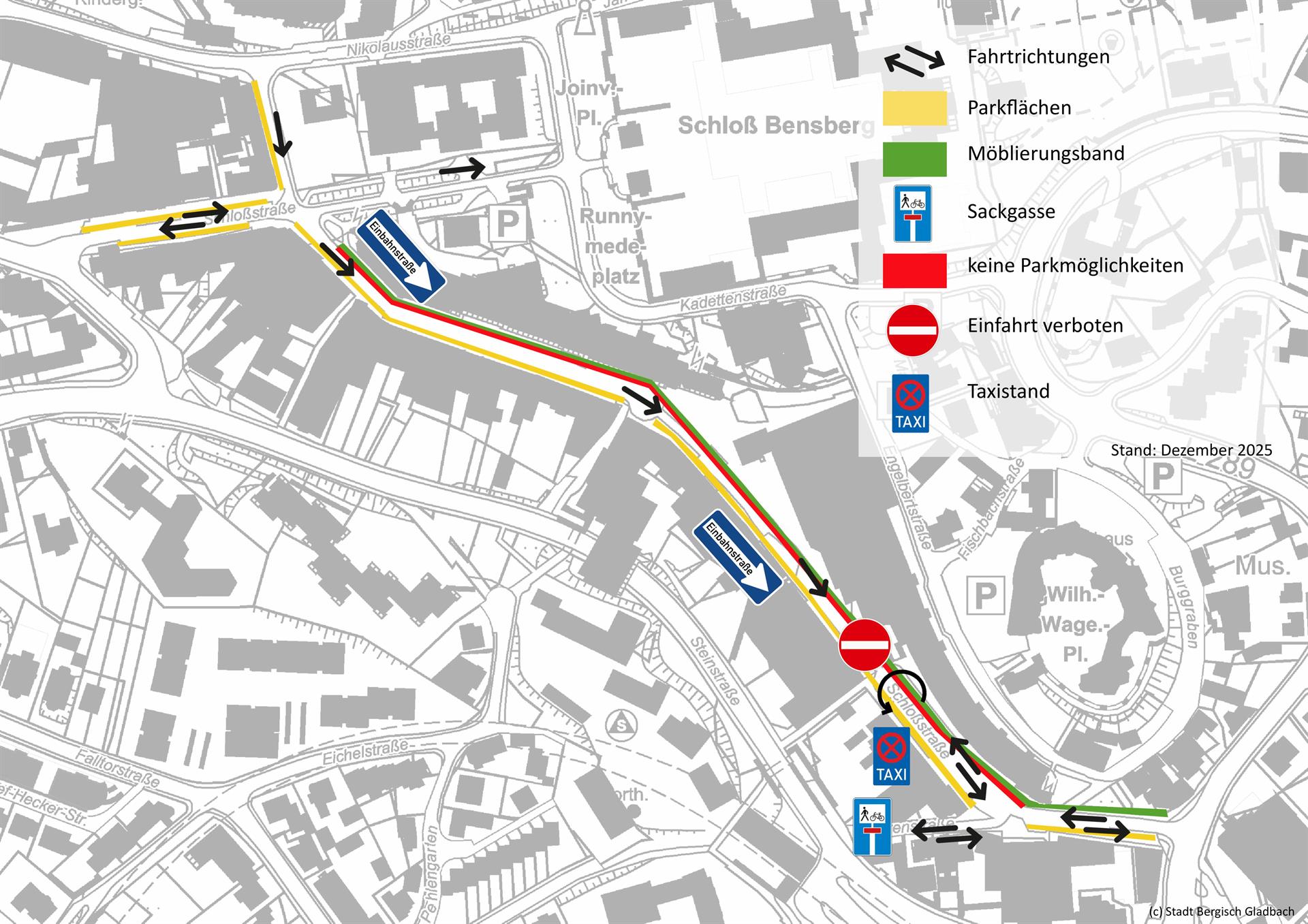 Schloßstraße Bensberg: Umbau weitgehend abgeschlossen, Wechsel zur gewohnten Verkehrsführung
