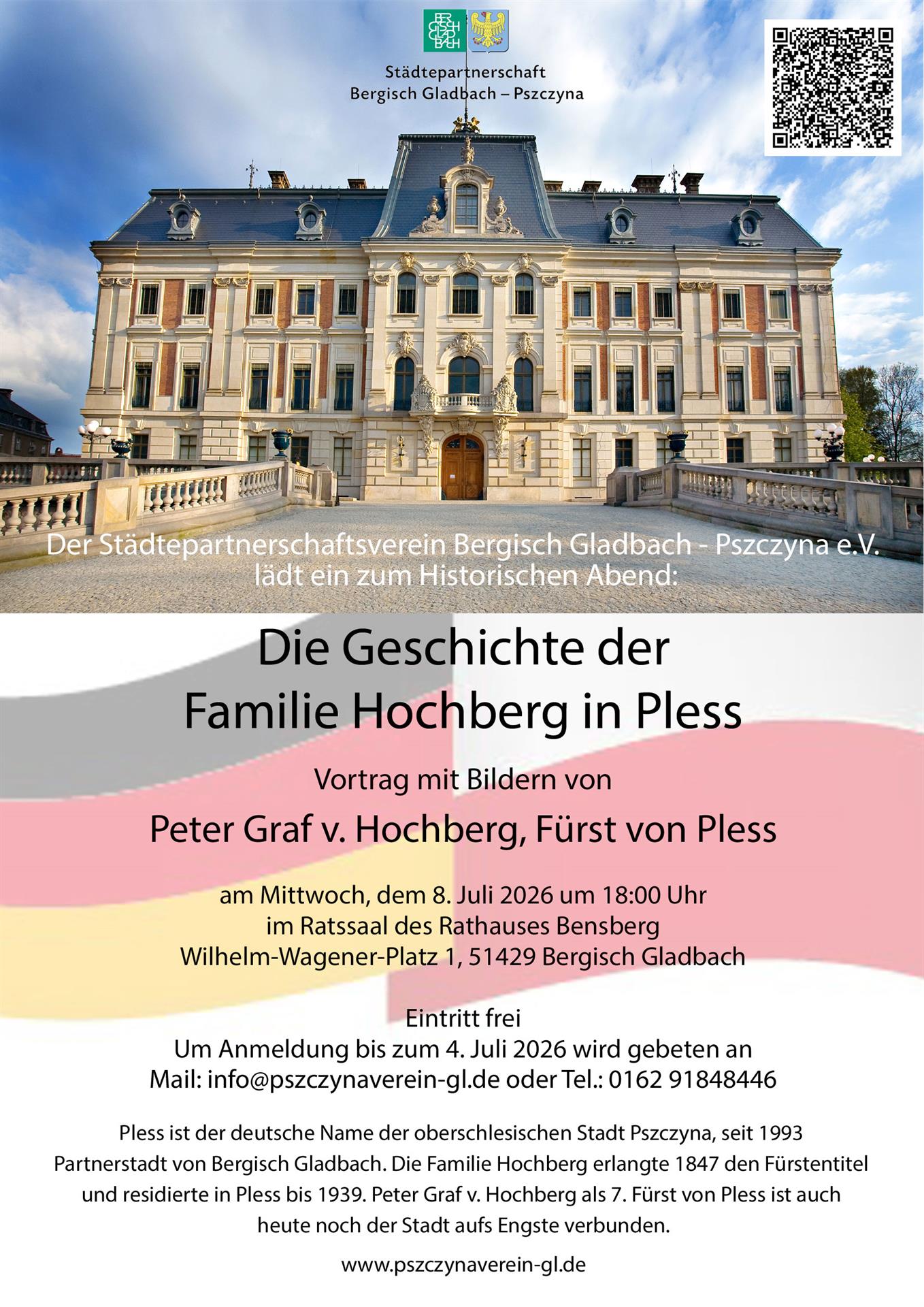 Historischer Abend: Die Geschichte der Familie Hochberg in Pless
