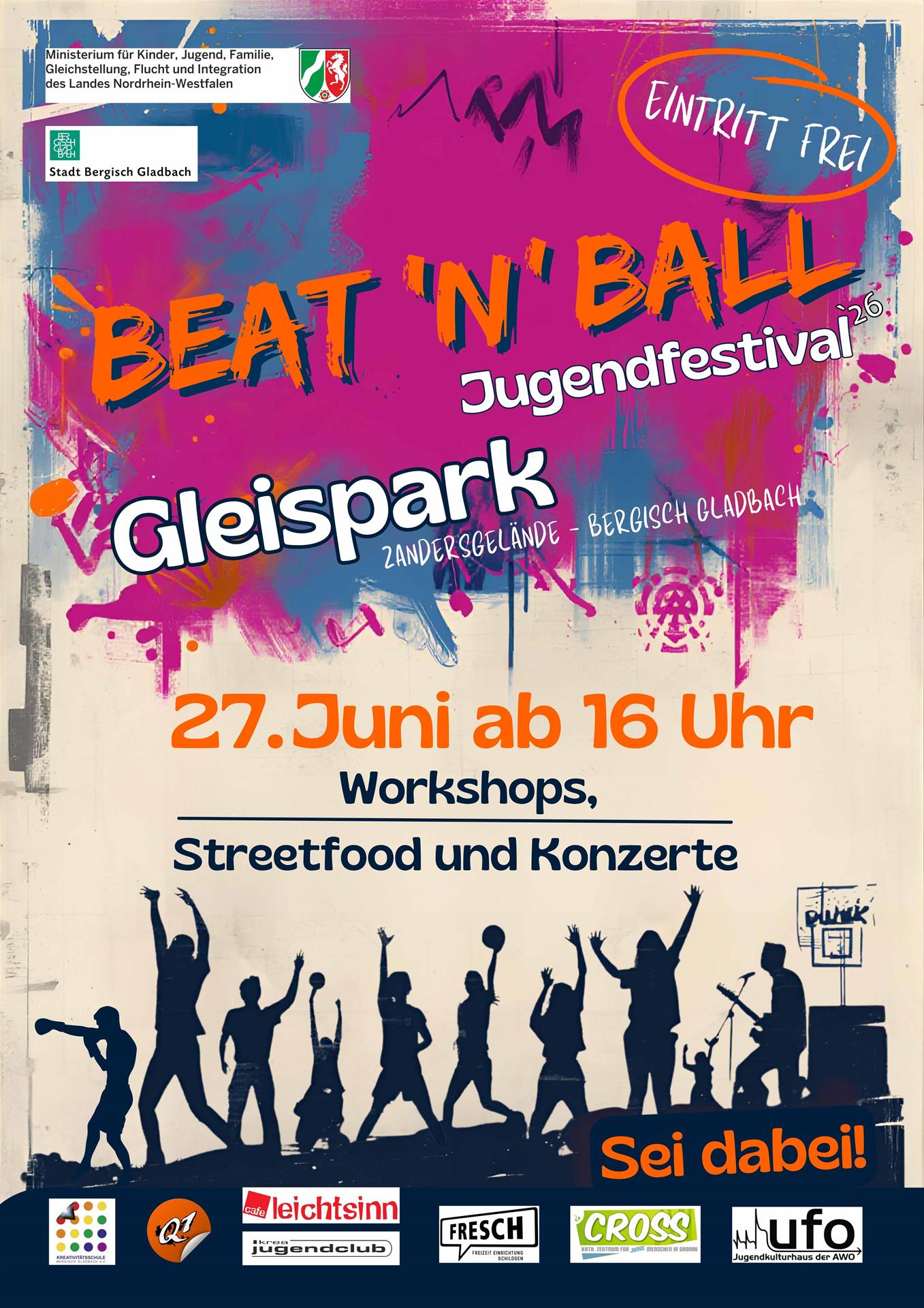 Beat ’n’ Ball: Jugendfestival bringt Musik, Sport und Kreativität auf das Zandersgelände