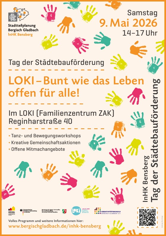 Tag der Städtebauförderung am 9. Mai im LOKI: „Bunt wie das Leben – offen für alle“