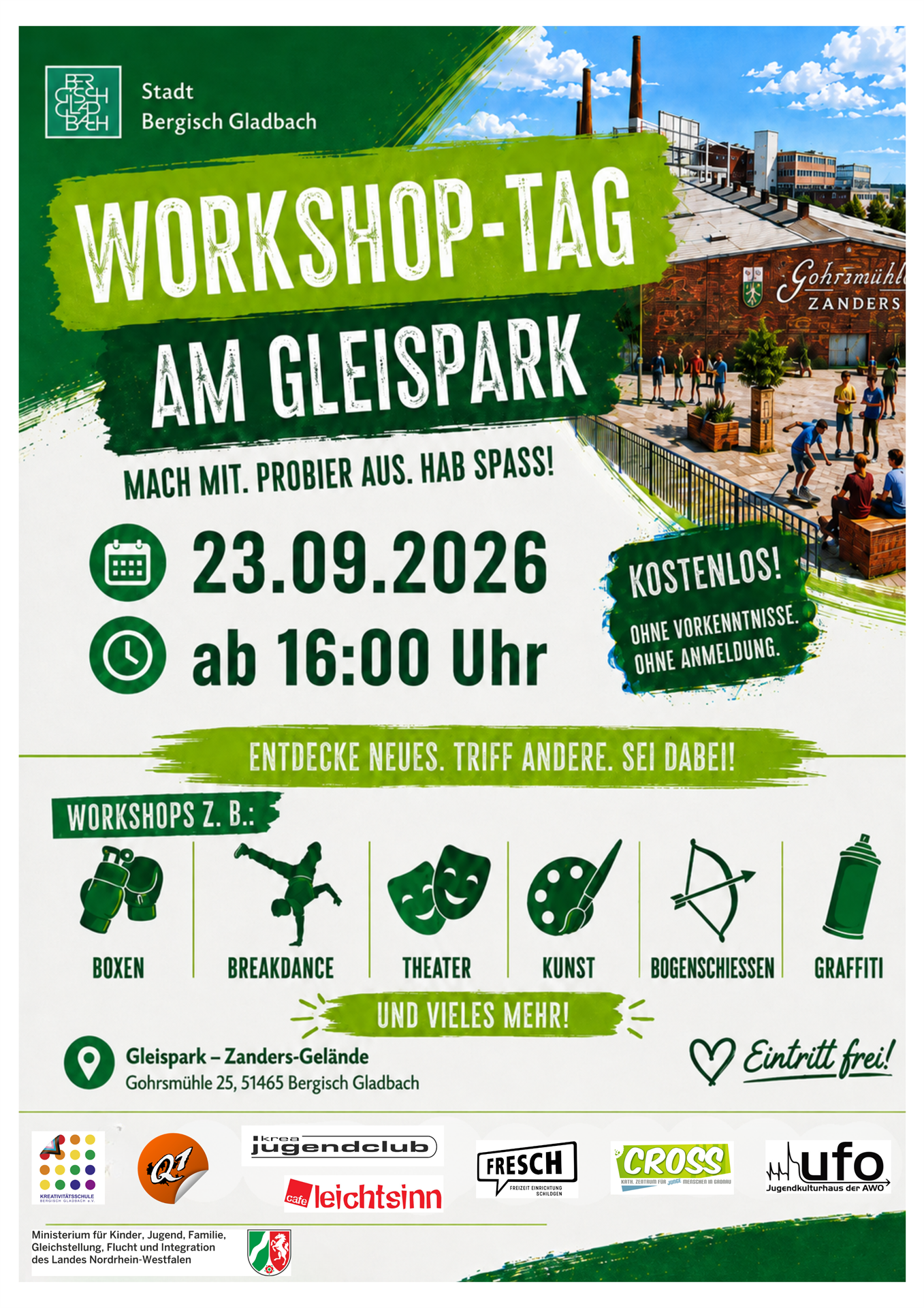 Workshop-Tag am Gleispark: Mitmachen, ausprobieren und Neues entdecken