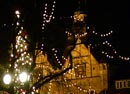 Turmbläser spielen Weihnachtslieder an Heiligabend