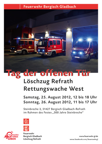 Tag der offenen Tür der Feuerwehr Bergisch Gladbach in Refrath